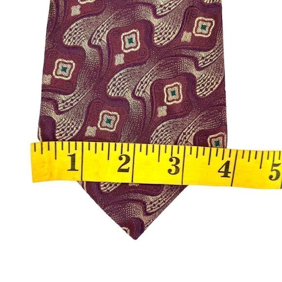 Polo Ralph Lauren For  Neiman Marcus Men's Silk Neck Tie Purple Abstract USA - Picture 7 of 8